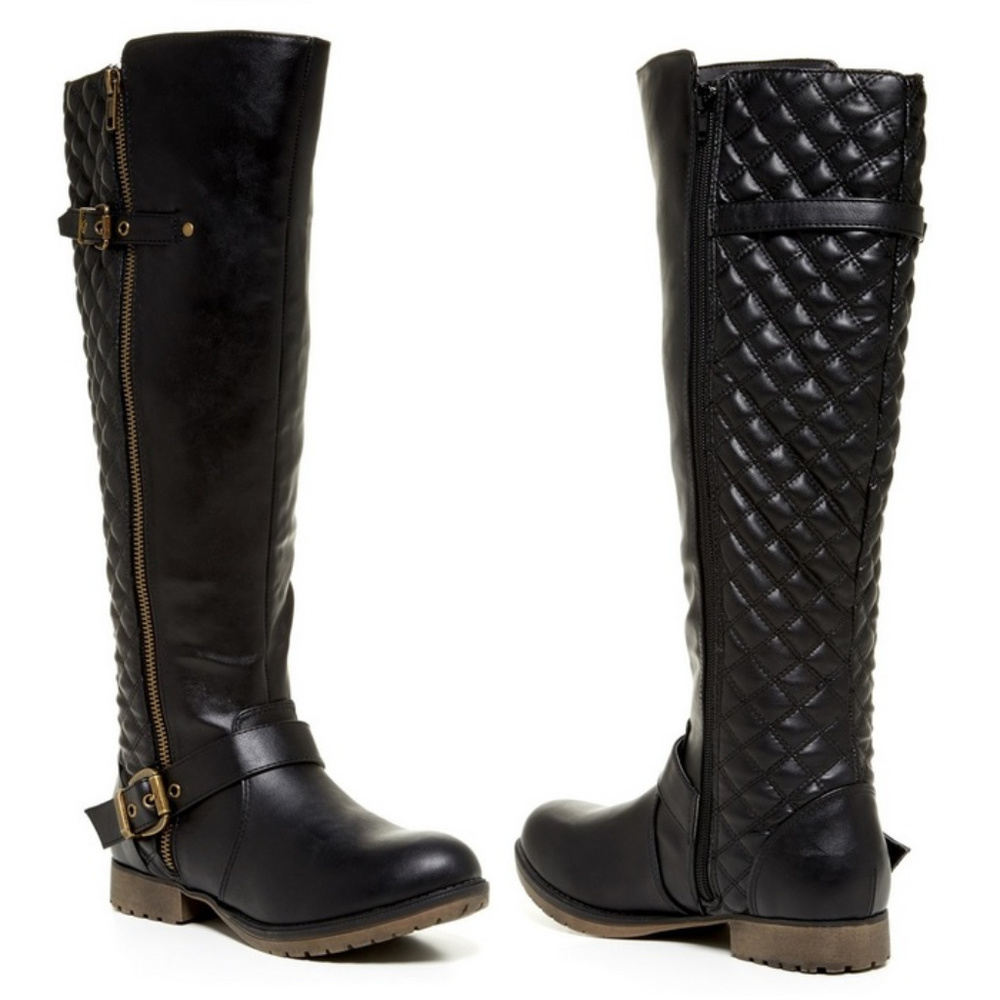 Qiana Black Steve Madden Size 7.5 Boots